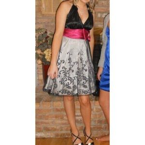 Black, Pink & Silver Macy’s Dress